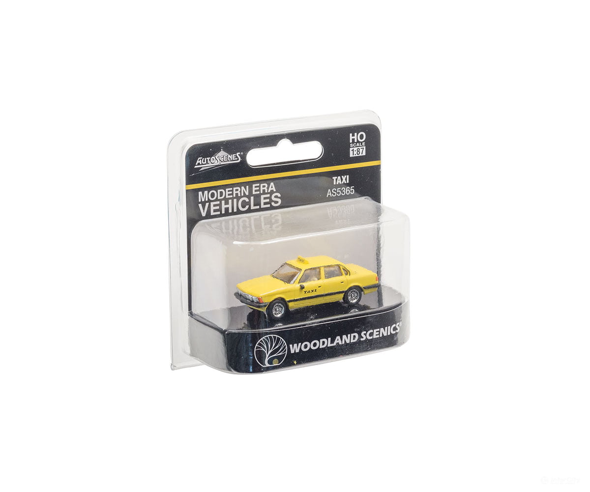 Woodland Scenics 5365 Taxi - Modern Era Vehicles Yellow Cars & Trucks
