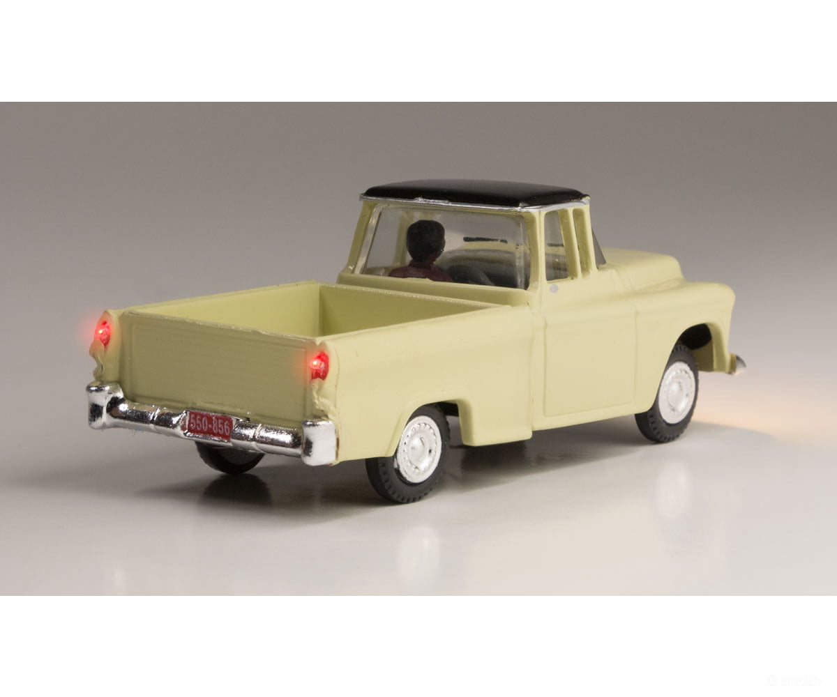 Woodland Scenics 5597 Just Plug(R) Lighted Vehicle Work Truck (Light Yellow) Cars & Trucks