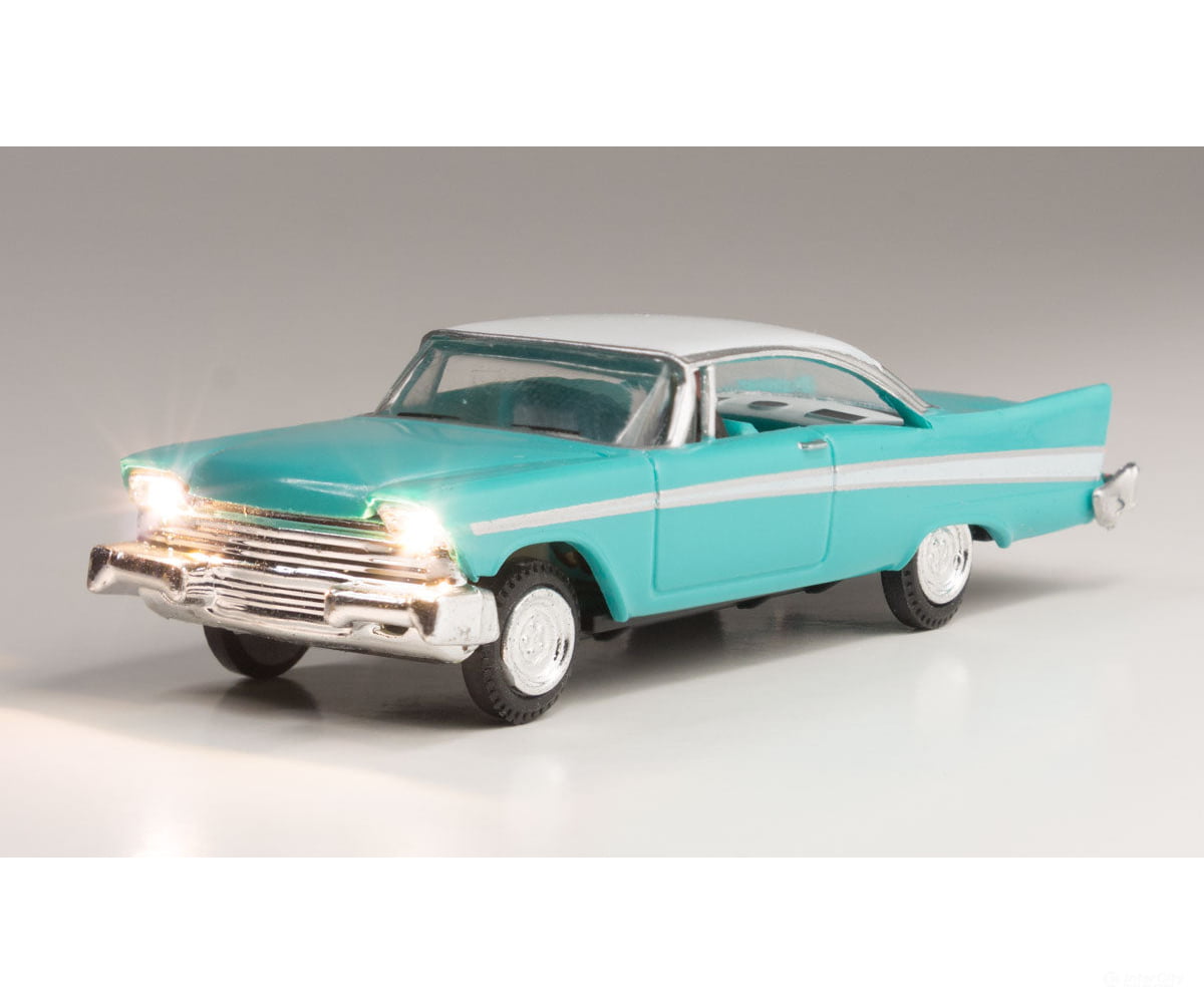 Woodland Scenics 5600 Just Plug(R) Lighted Vehicle Fancy Fins (Turquoise White) Cars & Trucks