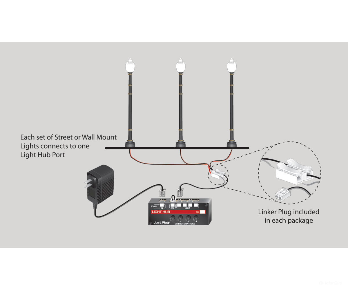 Woodland Scenics 5677 Concrete Lamp (Ho/O) Lights & Electronics