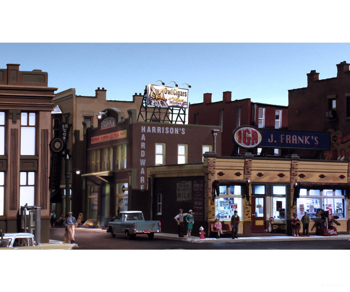 Woodland Scenics 5795 Lighted Billboard - Just Plug(R) Wise Tobacco Co. Lights & Electronics