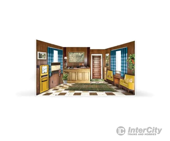 Woodland Scenics Ho 785-5073 Moonlite Motor Court - Built-&-Ready(R) Landmark Structure(R) Includes