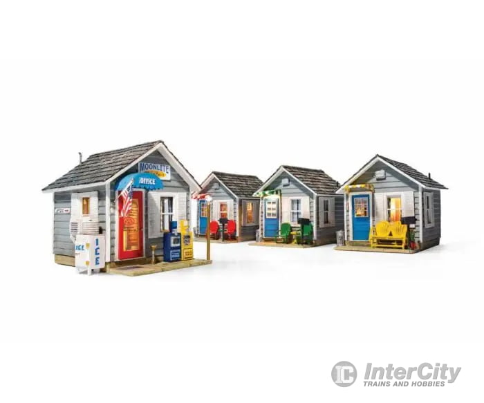 Woodland Scenics Ho 785-5073 Moonlite Motor Court - Built-&-Ready(R) Landmark Structure(R) Includes