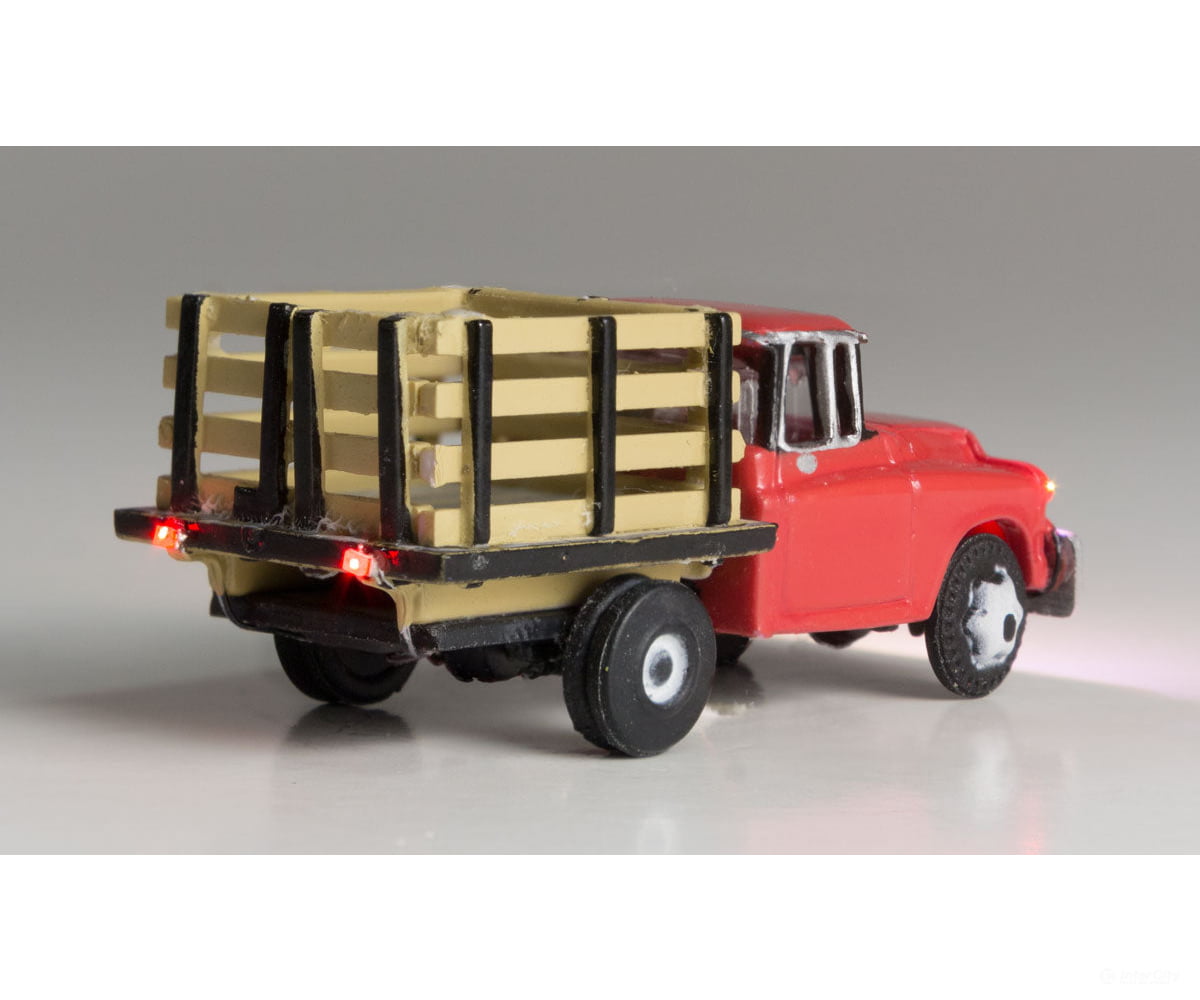 Woodland Scenics 5615 Just Plug(R) Lighted Vehicle Heavy Hauler (Red) Cars & Trucks