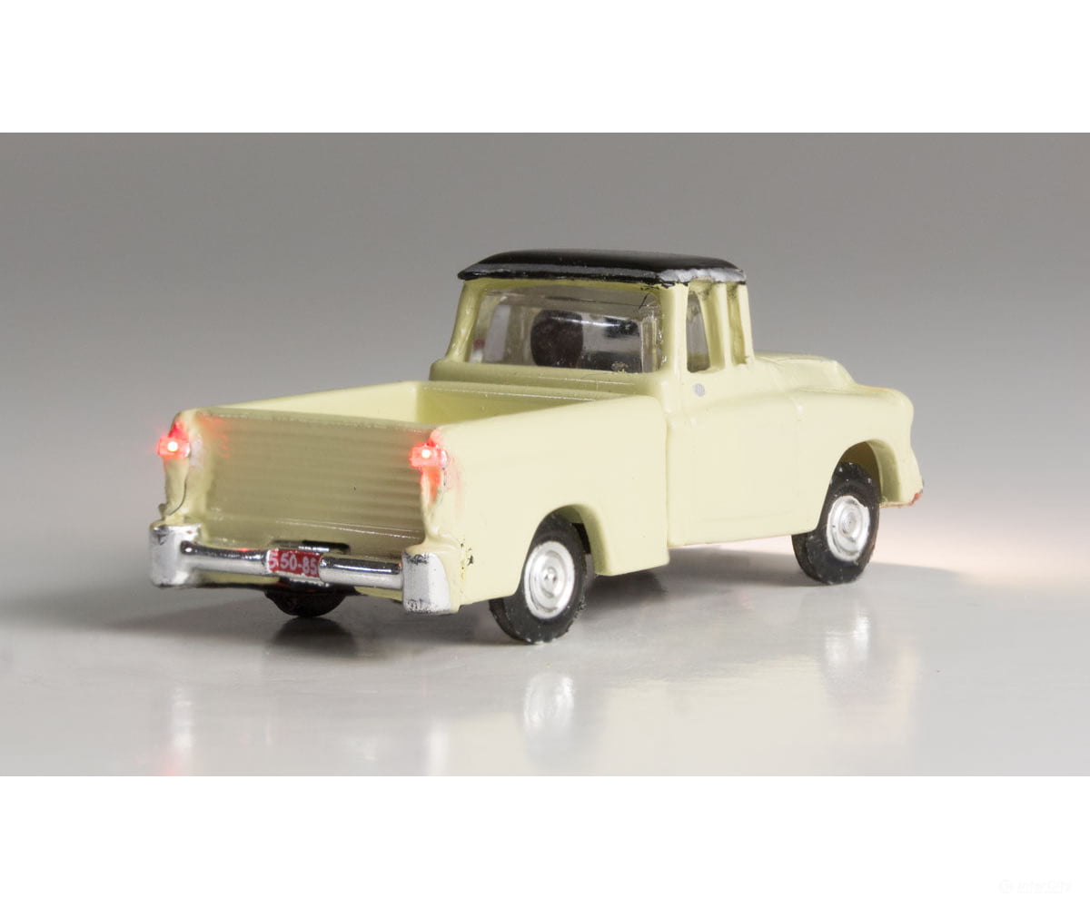 Woodland Scenics 5617 Just Plug(R) Lighted Vehicle - - Work Truck (Light Yellow) Cars & Trucks