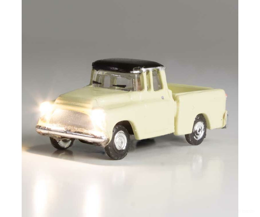Woodland Scenics 5617 Just Plug(R) Lighted Vehicle -- Work Truck (Light Yellow) Cars & Trucks