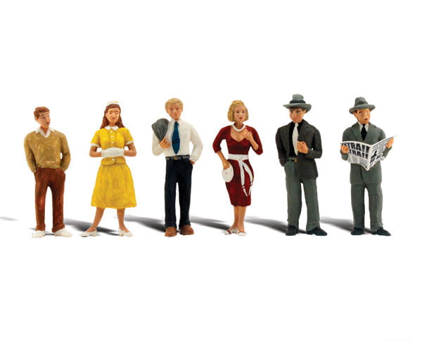 Woodland Scenics 2763 Scenic Accents(R) - - Pedestrians Pkg(6) Figures