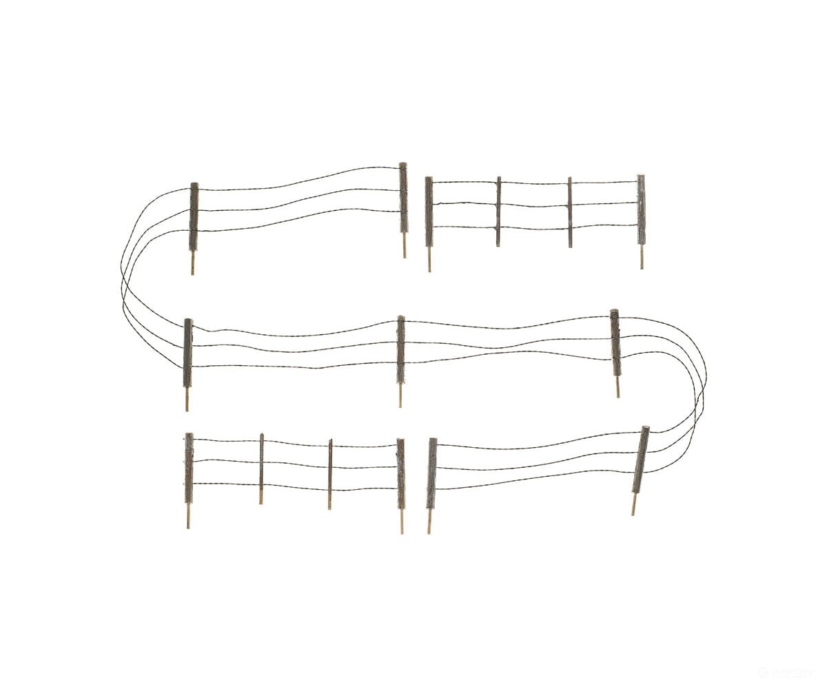 Woodland Scenics 3000 Barbed Wire Fence - Kit With Gates Hinges & Planter Pins Total Scale Length: