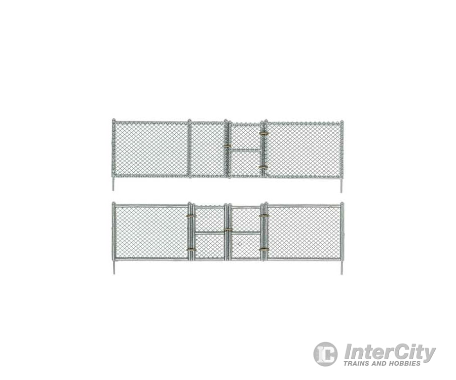 Woodland Scenics O Chain Link Fence - Kit with Gates Hinges & Planter Pins - Total Scale Length: 192’ 58.5m Scenery