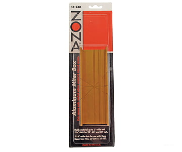 Zona 37-240 Aluminum Thin Slot Miter Box 2 W/.014 Size Tools