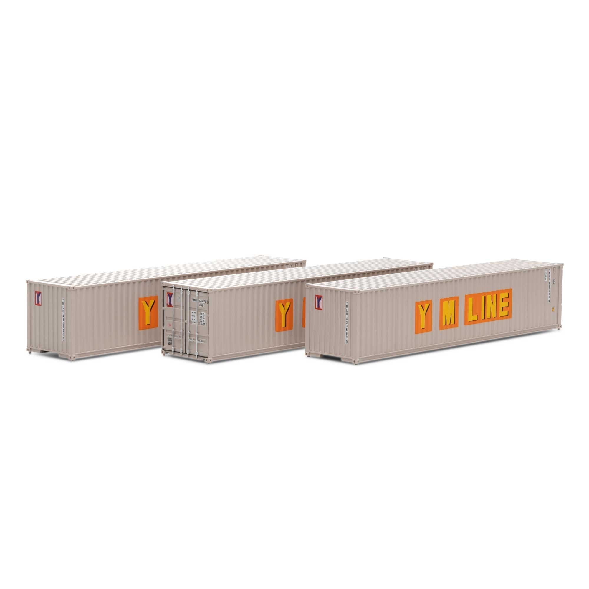 Athearn 27052 Athearn HO 40 Corrugated Low Container Yang Ming/Old 3 ATH27052 HO Vehicles - Default Title (CH-140-27052)