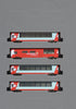 Kato N 102027 RhB Glacier Express Add-On 4-Car Set