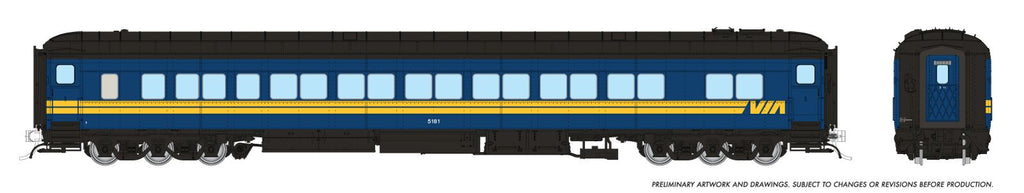 Rapido 125030 HO Balloon Top Coach: VIA Rail Canada: #5186
