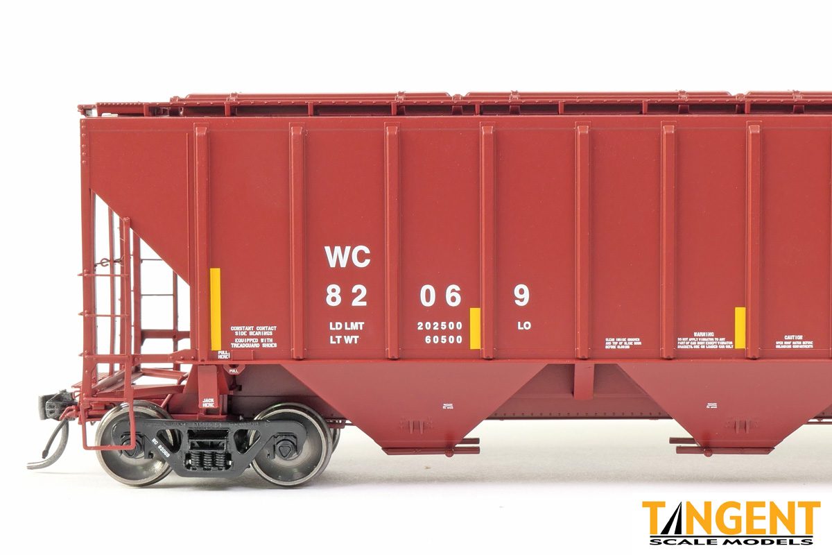 Tangent HO 21031-03 Canadian National (CN) “Ex-WC Conspicuity 2008+” PS4427 “High Side” Covered Hopper #82111