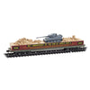 Micro Trains N 13700074 6-Axle 68' Flatcar w/End of WWII Memorial Tank Load - VE Day (brown, black, gray)