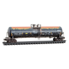 Micro Trains N 98305101 56' General-Service Tank Car 3-Pack - ACFX #71329, 72393, 72410 (Weathered, 2 blue & 1 black car, graffiti)