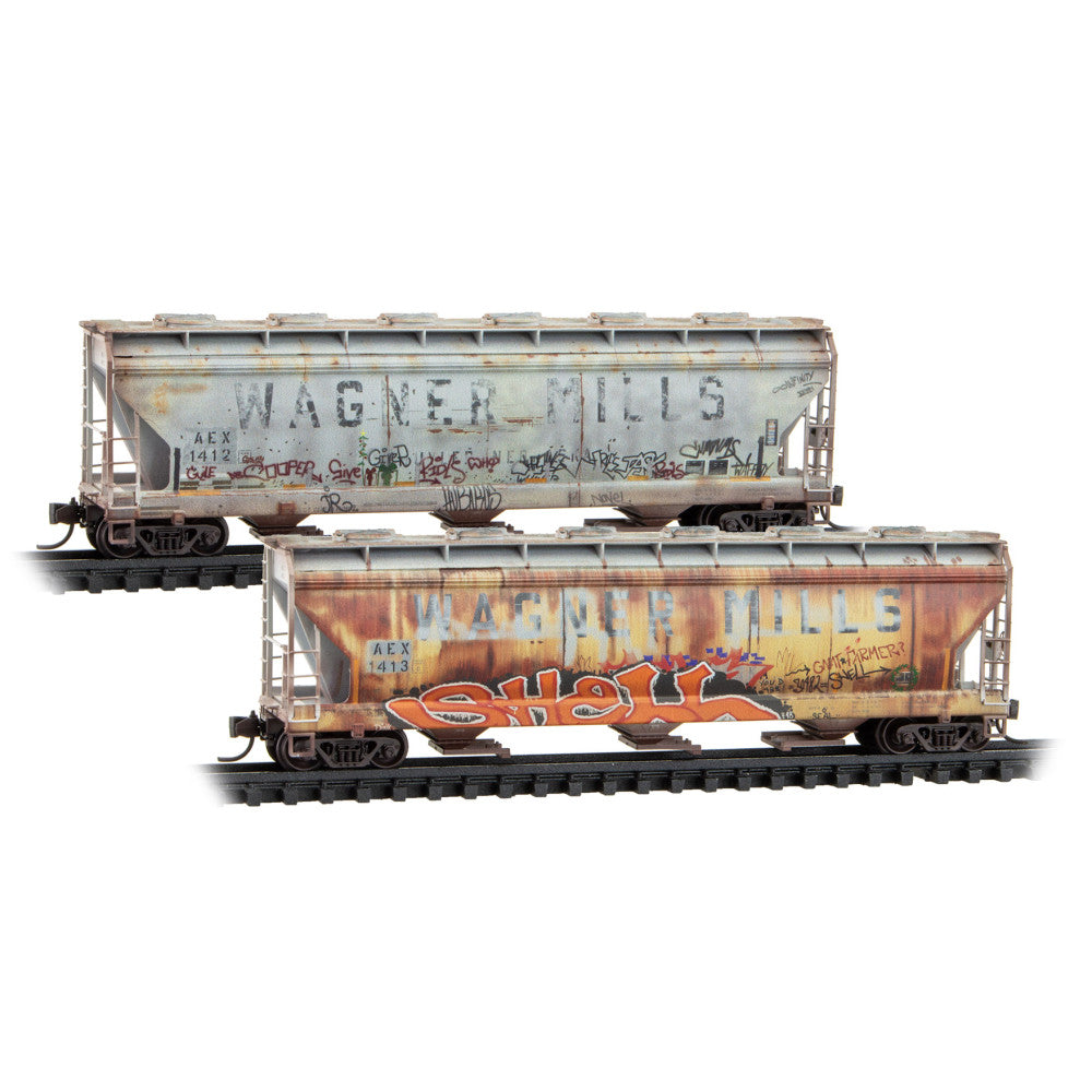 Micro Trains N 98305105 The Andersons Company ex-Wagner Mills Weathered 2-Pack