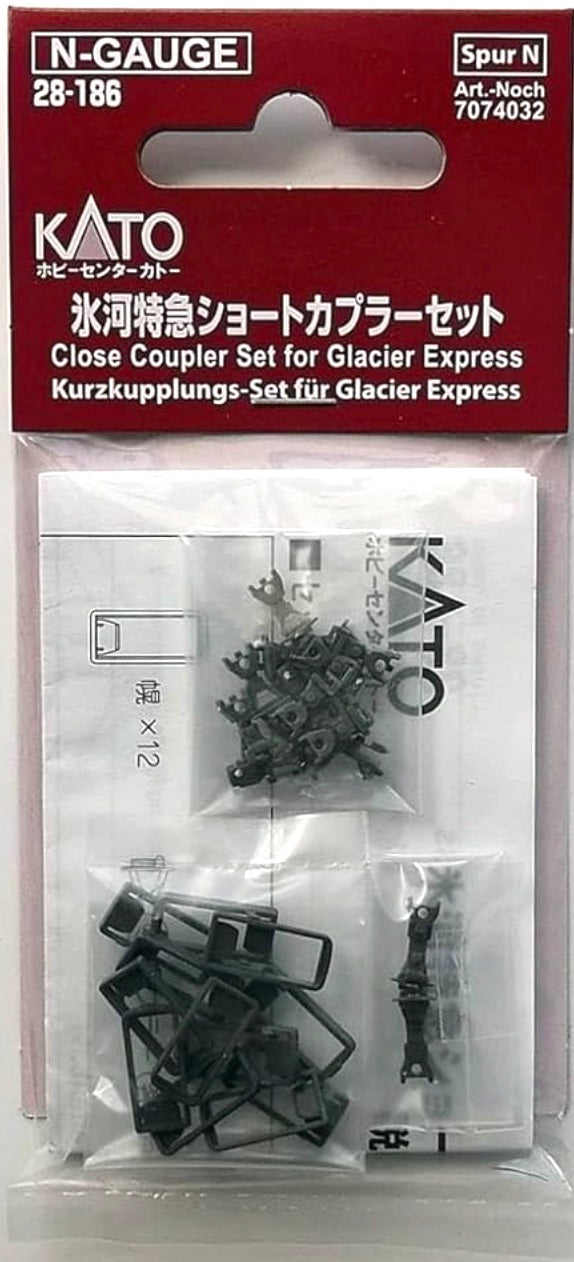Kato N 28186 Close Coupler Set for Glacier Express Trains