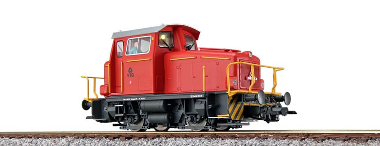 ESU 31435 HO Diesel Locomotive KG230, 5 VTG, red, Era V, prototype around 1998, LokSound, Smoke unit, Automatic coupler, DC/AC