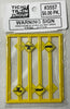 Tichy Train Group 3557 Warning Signs - Firehouse/Vehicle May Drag- pkg(8)