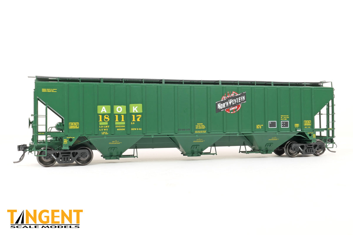 Tangent HO 36361-01 Arkansas-Oklahoma Railroad (AOK) "ex-CNW Restencil" 2006+ PS4750 Covered Hopper - #181117