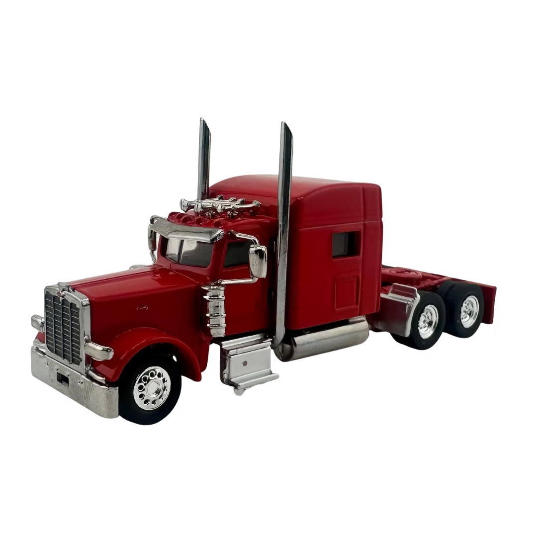 HO Logistics Replicas HO 38908 Peterbilt Sleeper Cab Tractor Only - Assembled - Red
