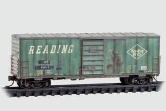Micro Trains N 2444610 40' Single-Door Boxcar No Roofwalk - Conrail #60833 (Weathered, Ex-Reading, CR Series #5)