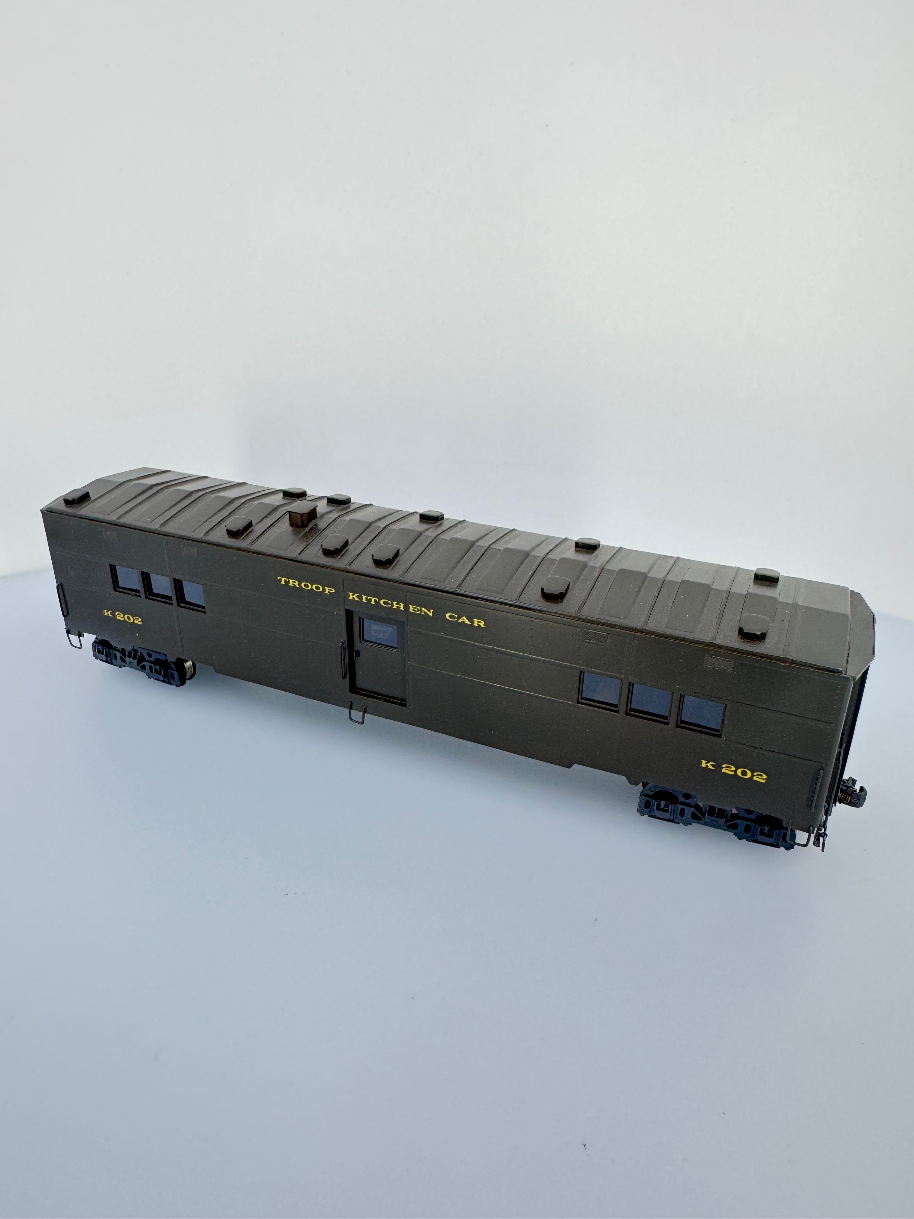 Hallmark Models, Inc. Troop Kitchen HO Troop Kitchen Car Brass Pullman Leasing company (TLDX) K202