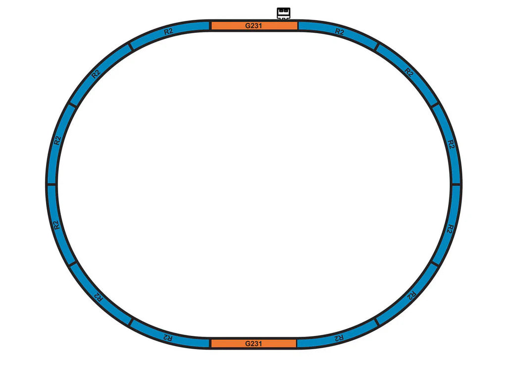 Piko HO 57081 Christmas Starter Set, 120V, Piko Track with Roadbed