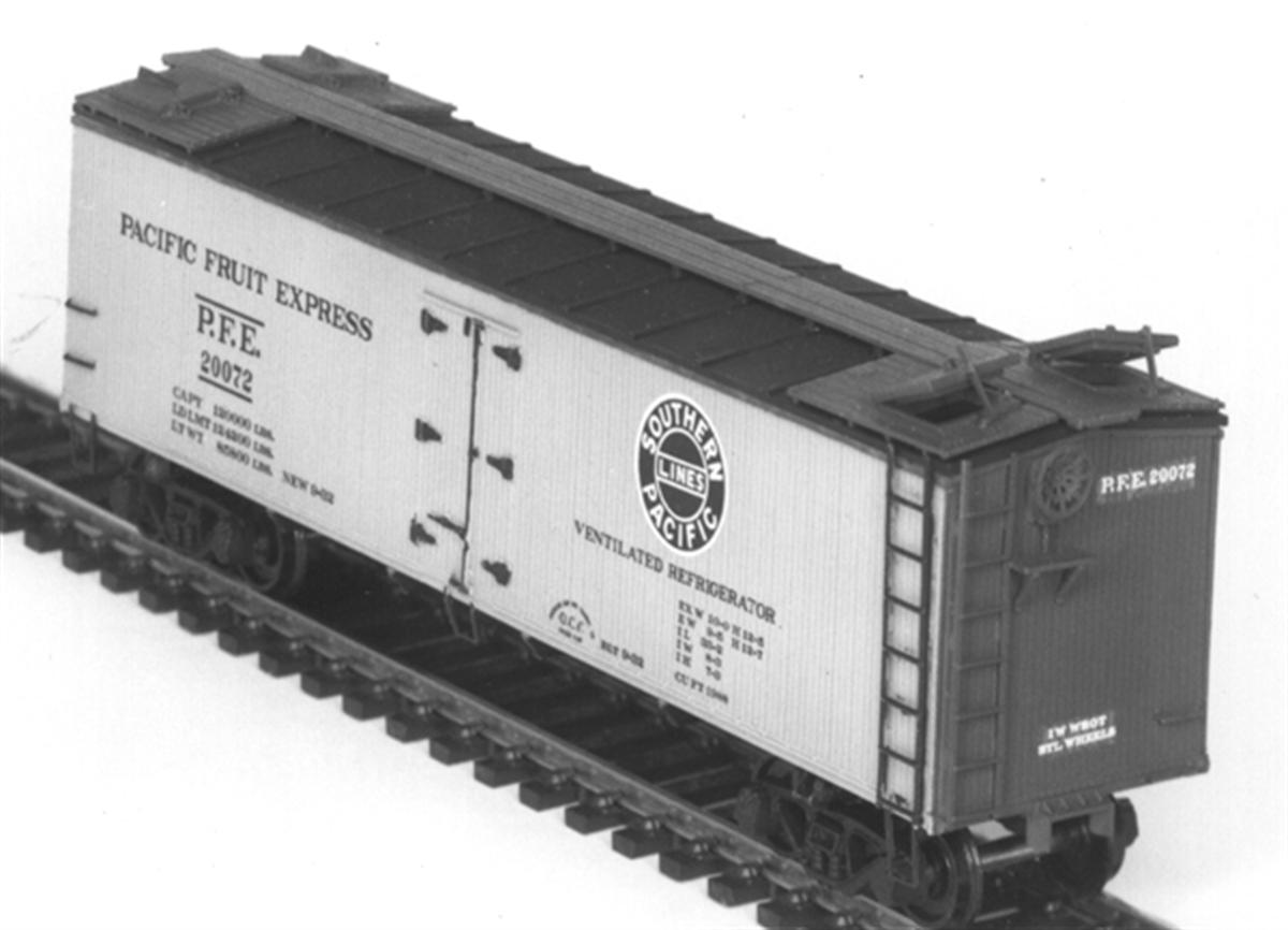 Tichy Train Group HO 6024 40' Double Sheathed Wood Reefer - PFE Class R-40 - Kit - Undecorated 6-Pack