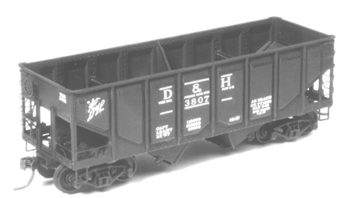 Tichy Train Group HO 6029 Rebuilt Panel Side 36' USRA 2-Bay Open Steel Hopper - Kit - Undecorated 6-Pack