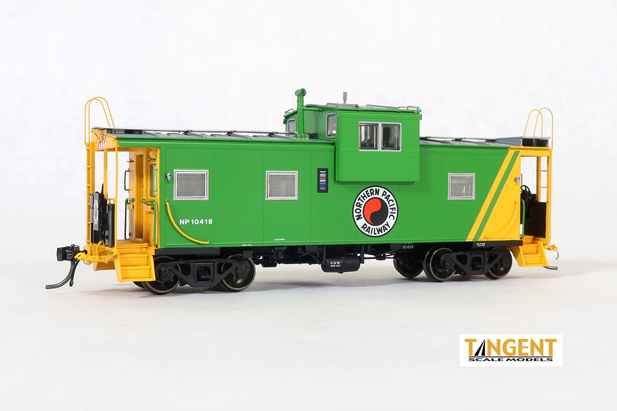 Tangent HO 60310-03 Northern Pacific (NP) "Delivery 1969" w/ Pyle Lanterns NP International Wide-vision Caboose - #10412