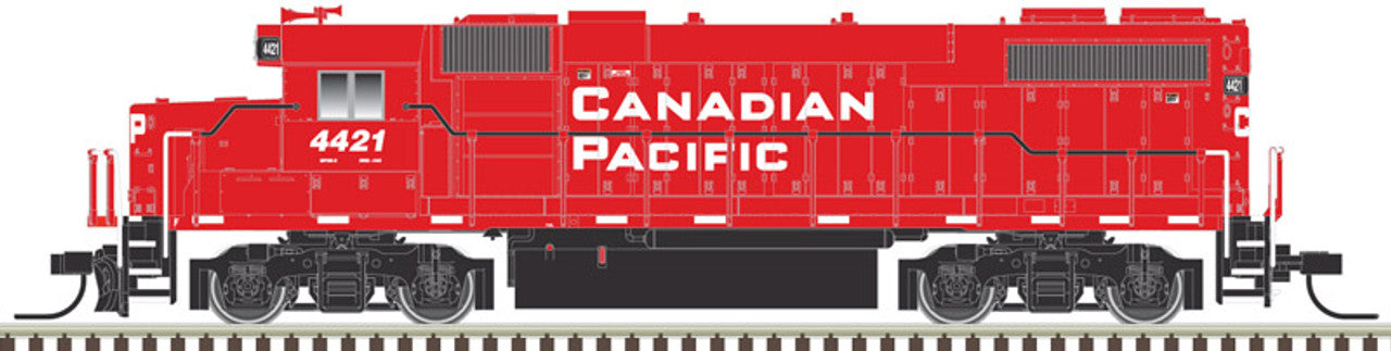 Atlas 40004834 EMD GP38-2 Phase II - LokSound and DCC -- Canadian Pacific 4401 (red, white)
