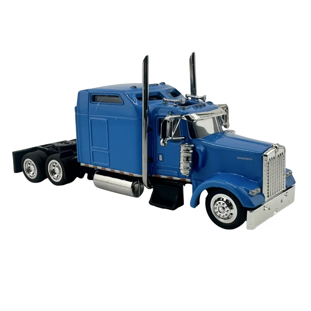 HO Logistics Replicas HO W90000 Kenworth W900 Sleeper Cab Tractor Only - Assembled - Baby Blue