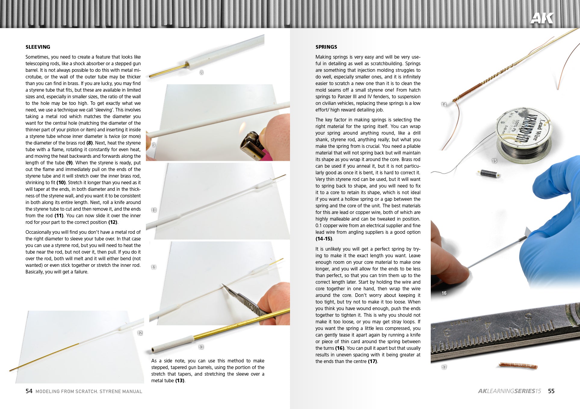AK Interactive AK527 - Modelling from Scratch - Styrene Manual - 87 pages