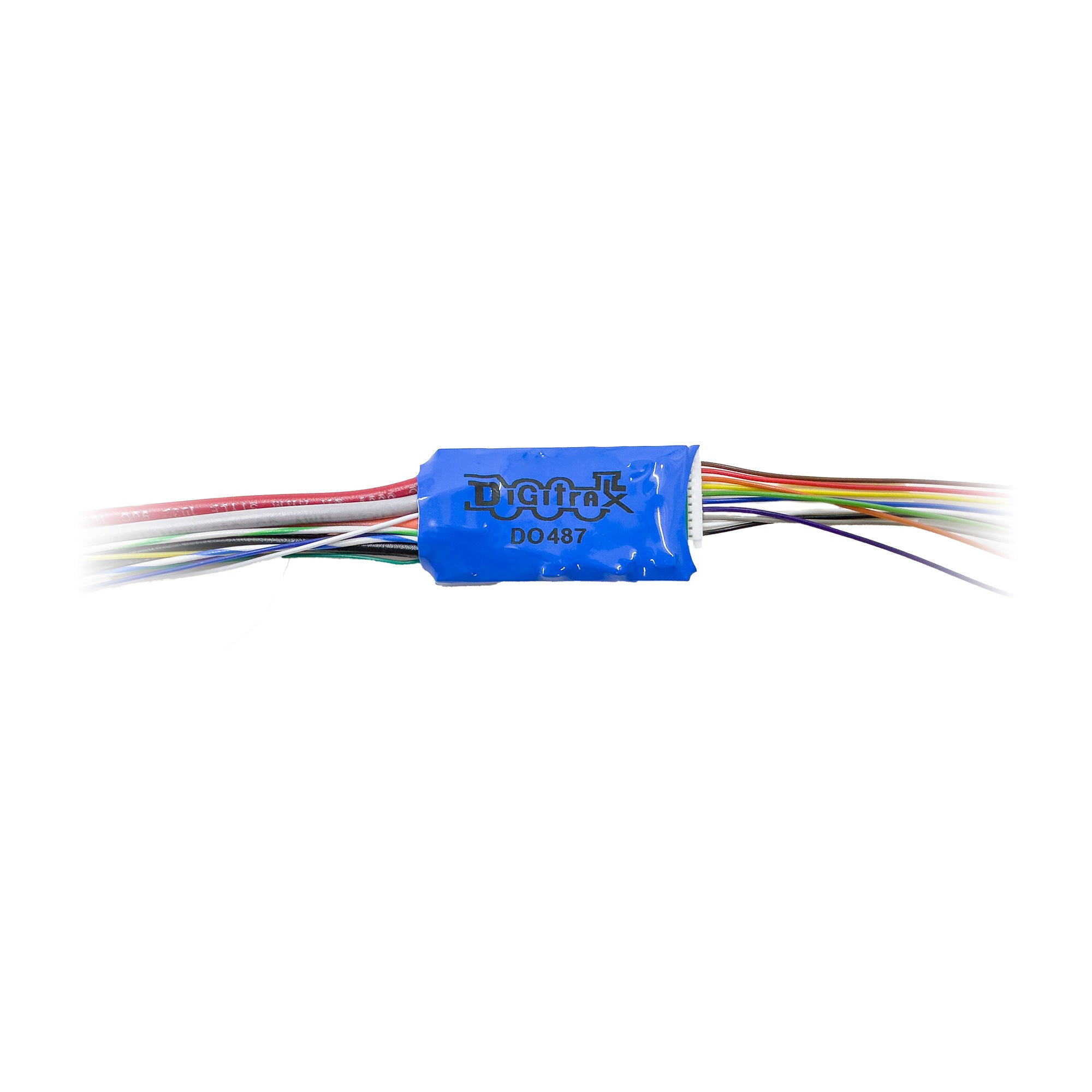 Digitrax DO487 G-O Mobile Decoder Wired Install, Fits many larger Locomotives (4 amp) (8 func)