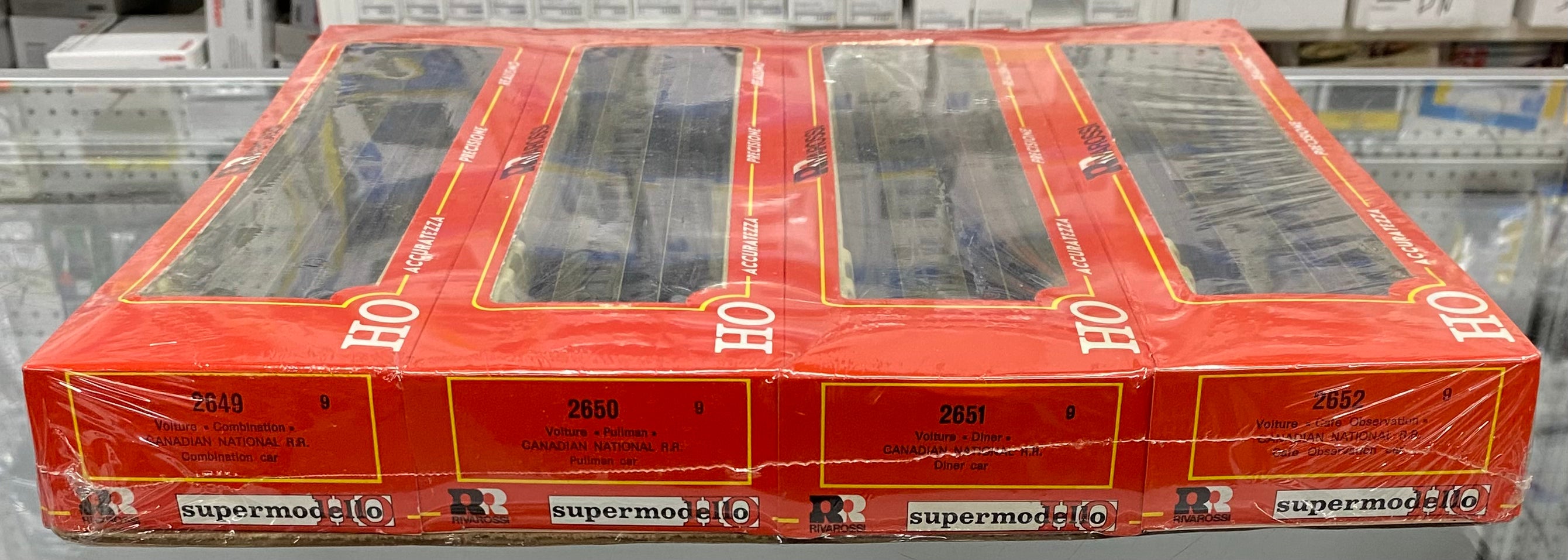 Rivarossi 2649/50/51/52 HO 4 Car Set of Passenger Cars Canadian National (CN) 7381/Yale/1265/Fort Chambly