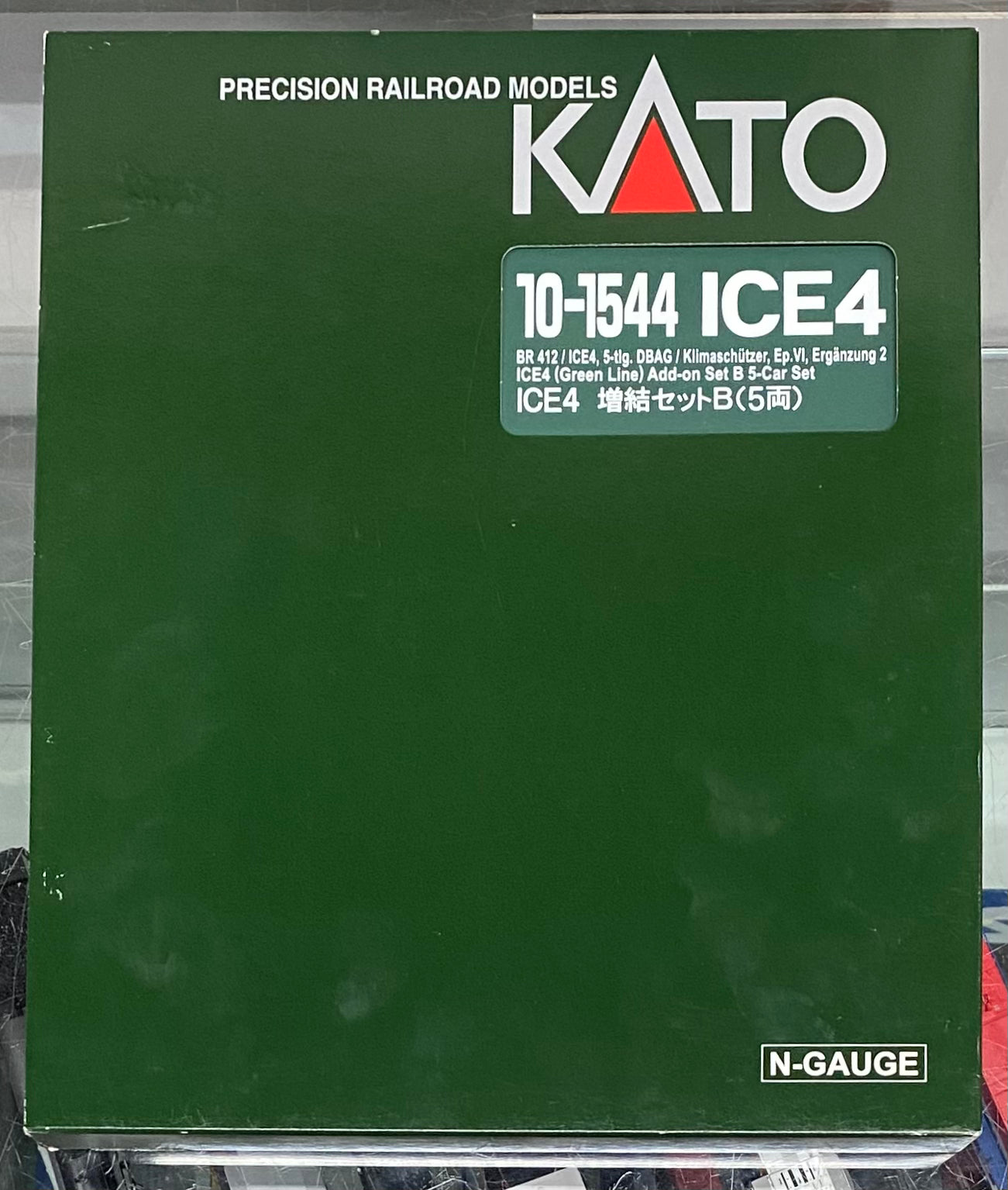 Kato 10-1544 N BR412/ICE4 5 Piece Add On Car Set Green Line