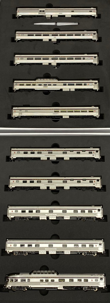 Rapido 550001 N The Canadian 10 piece Set ( Fully Lighted) Canadian Pacific (CP)