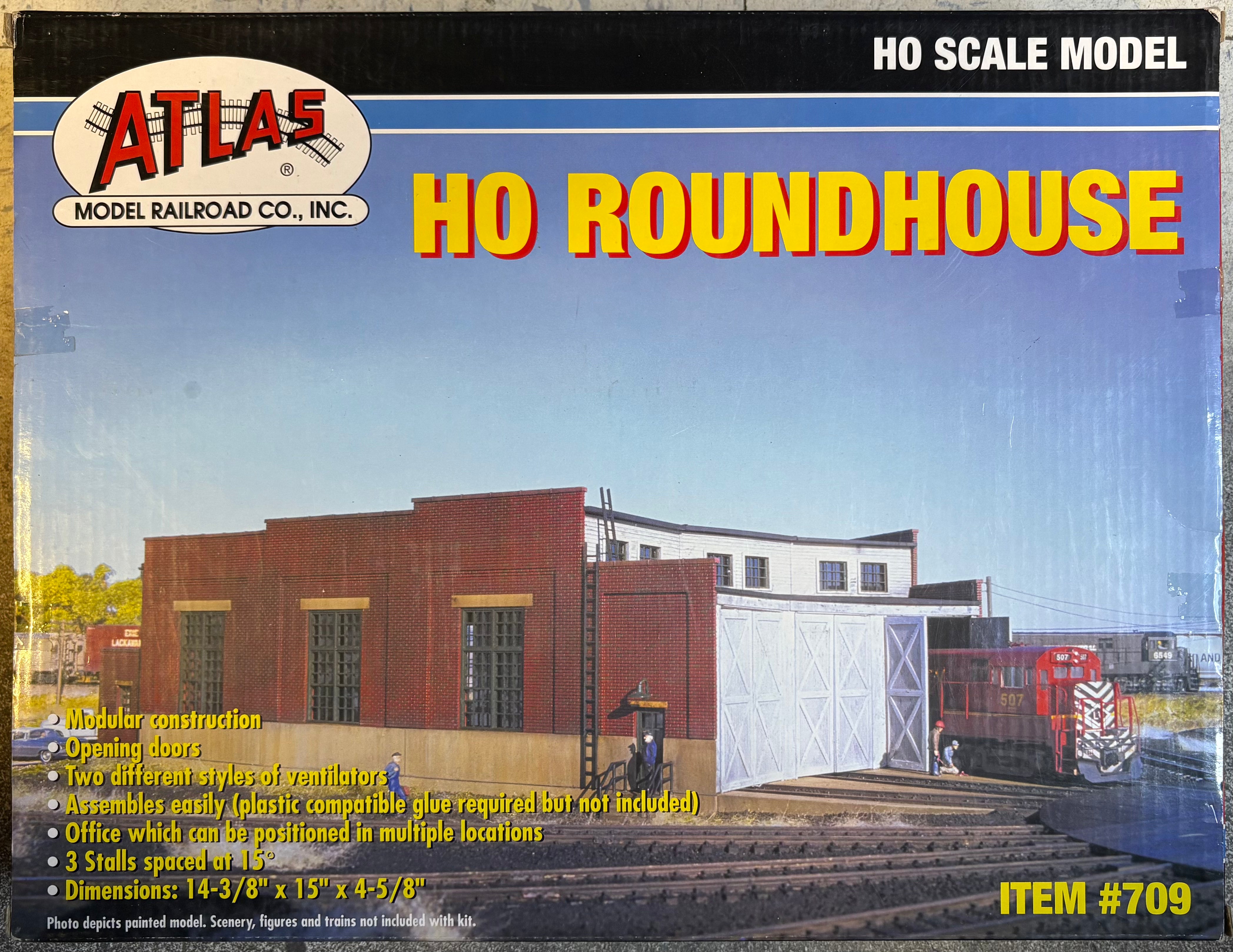 Atlas 709 HO 3 Stall 15 Degree Roundhouse