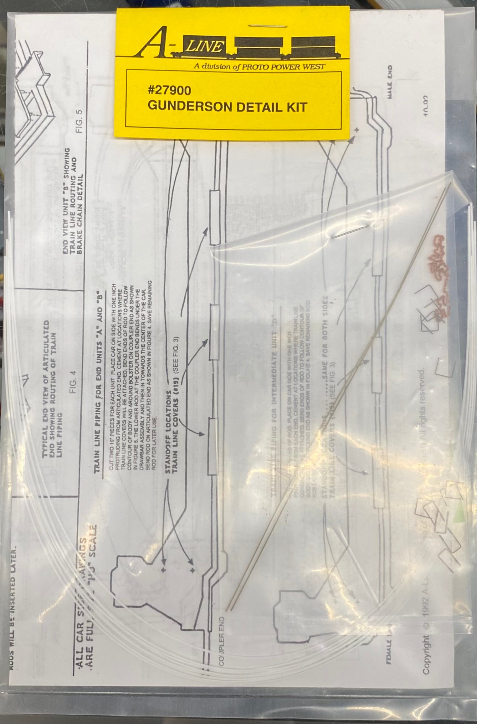A-Line 27900 HO Gunderson Detail Kit (#2)