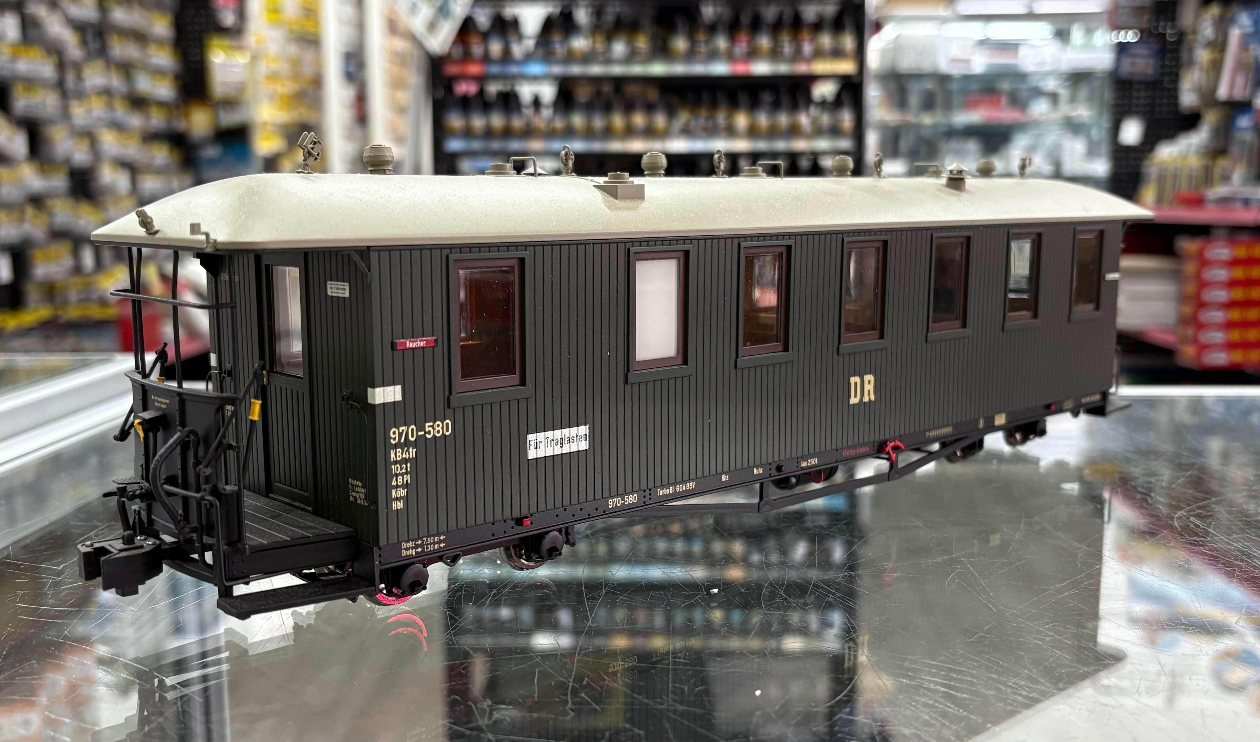 Hubner 2006 1-Gauge Narrow Gauge 1e Passenger Coach Kb4Tr of the DR