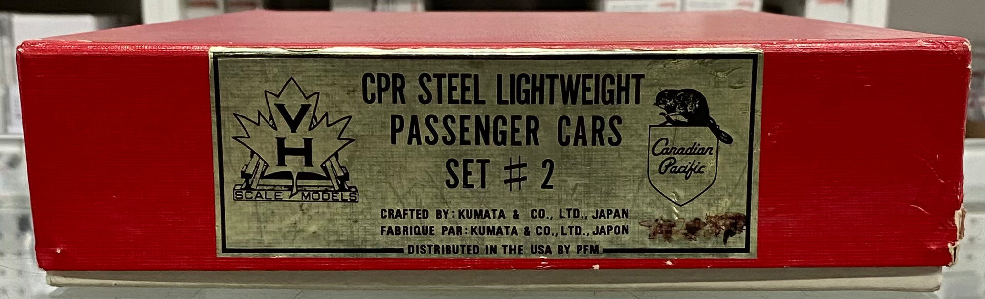 Van Hobbies CPRLIGHTPASS2 HO Brass Steel Lightweight Passenger 3 Car Set #2 Canadian Pacific (CP)