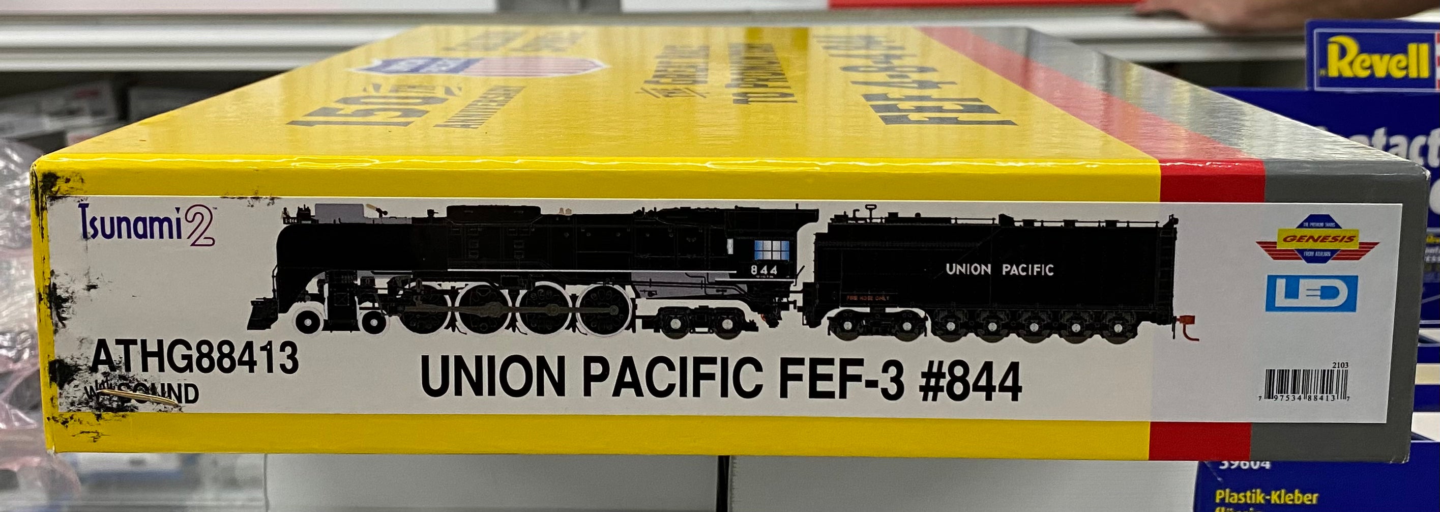 Athearn ATHG88413 HO FEF-3 150th Anniversary of the Golden Spike Union Pacific (UP) 844 DCC & Sound