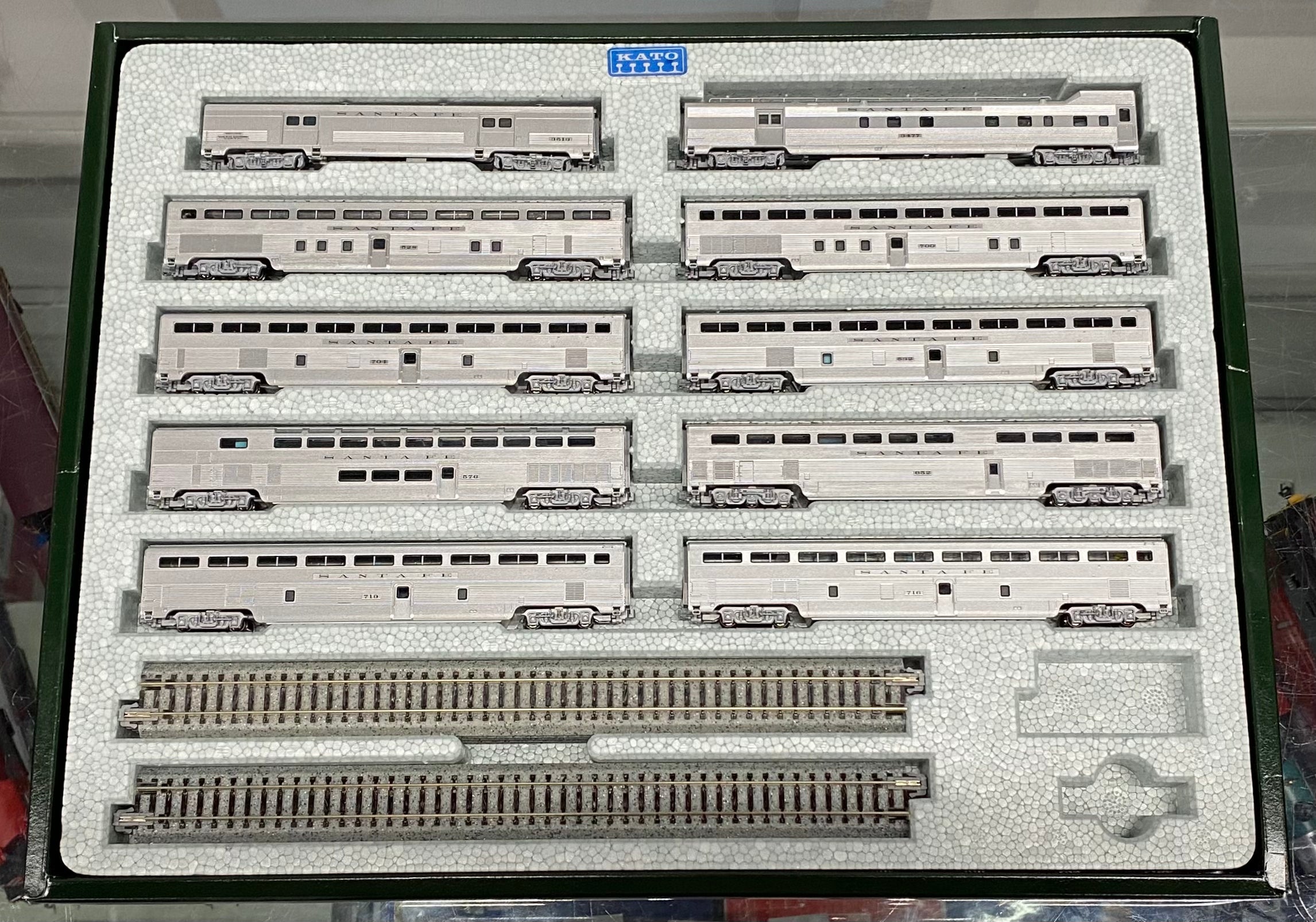 Kato 106-075 N El Capitan 10 Car Set Atchison Topeka and Santa Fe (ATSF) Various#