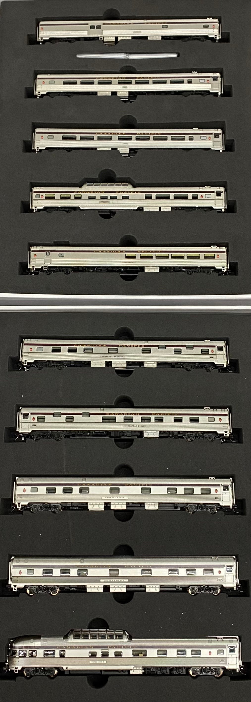 Rapido 550001 N The Canadian 10 piece Set ( Fully Lighted) Set #1 Canadian Pacific (CP)