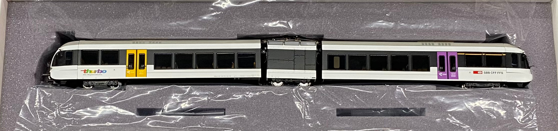 HAG 34005-20 HO SBB-CFF-FFS GTW 2/6 Elektrotriebwagen (Thurbo TCS) 721-6 DCC