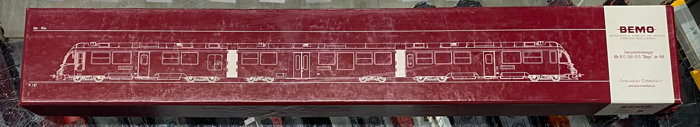 Bemo 7244101 HOm RhB E-Triebzug ABe 8/12 'Allegra' Willem Jan Holsboer OVP 3501 Analog DC