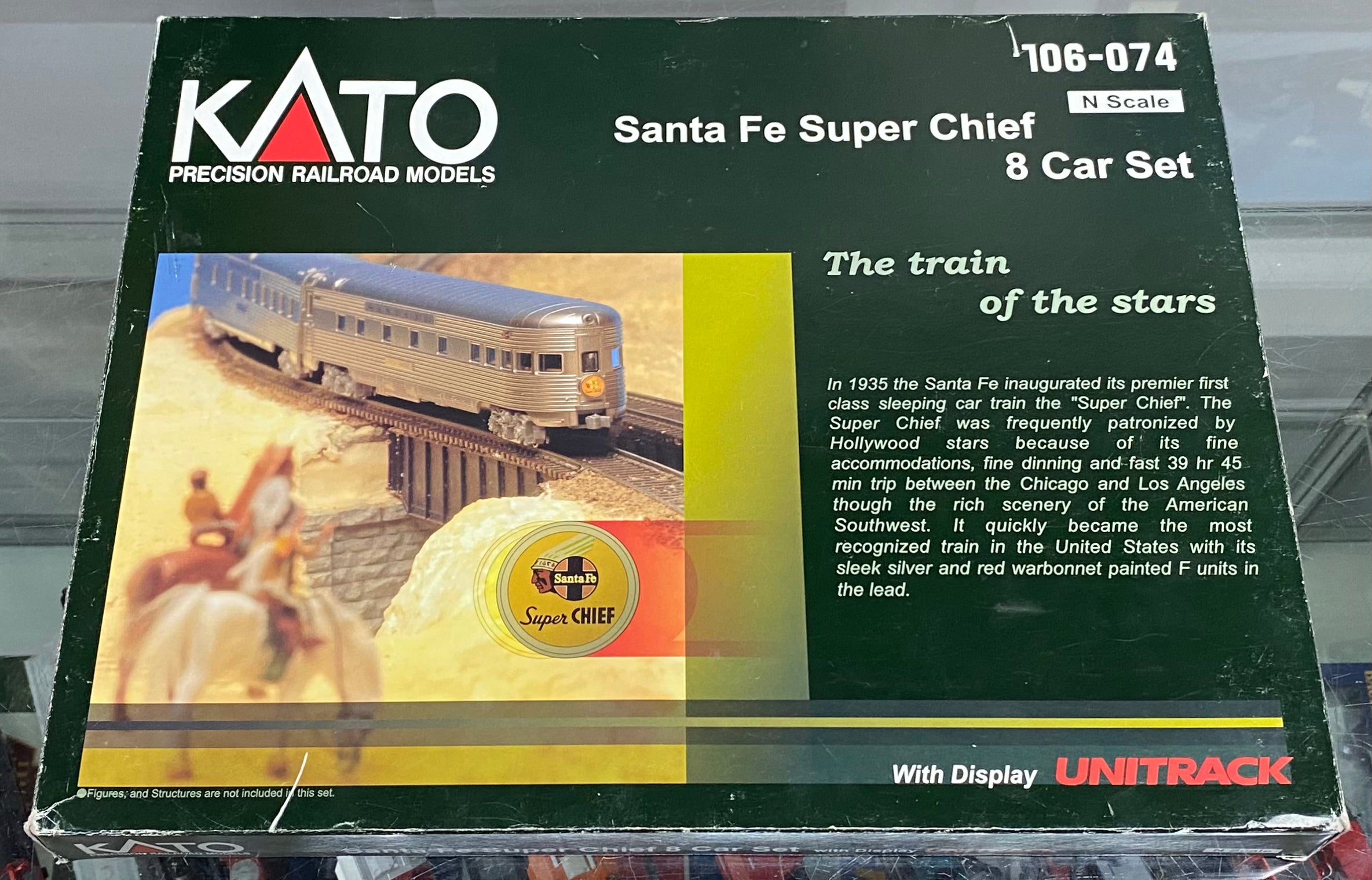 Kato 106-074 N Super Chief 8 Car Set Santa Fe (SF) Various#