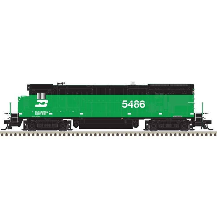 Atlas HO 10004719 GE B30-7 Low Nose - Sound and DCC - Master(R) Gold - Burlington Northern #5486 (Cascade Green, black, white)